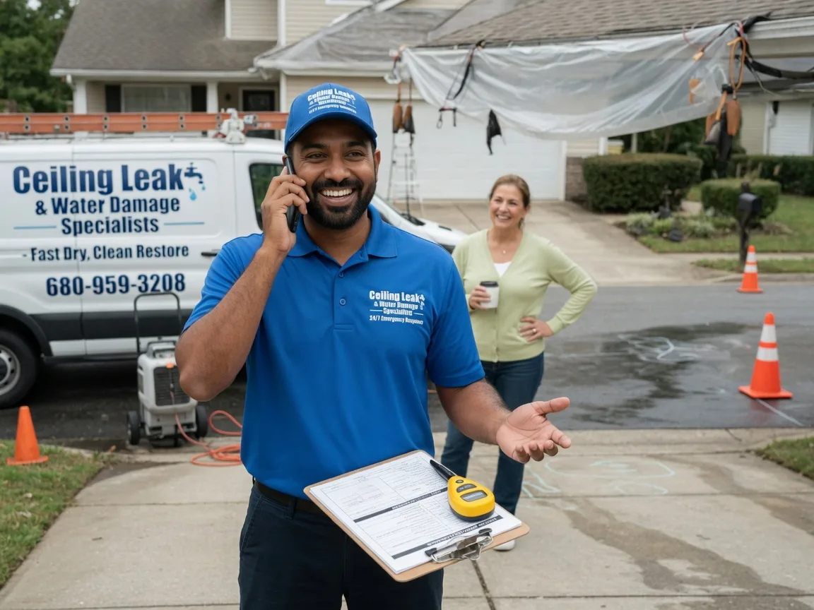 Ceiling Leak Cleanup Steamboat Rock, IA FAQs